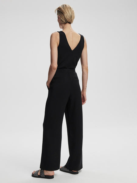 Alina Wide Leg Jumpsuit in Black