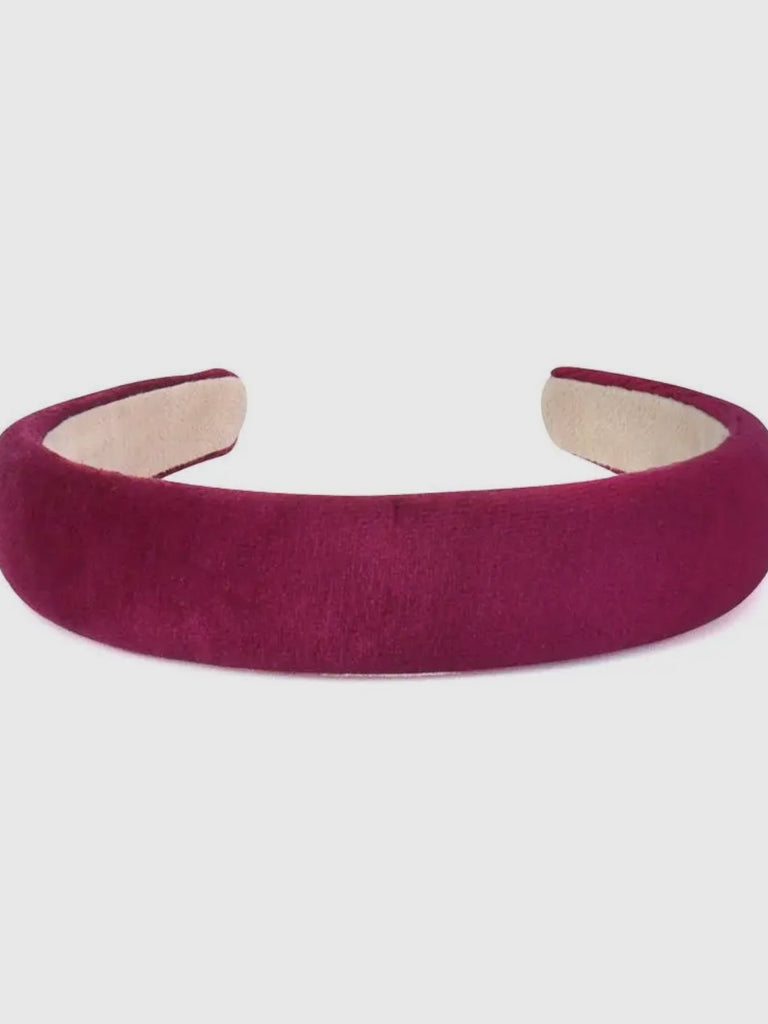 Very Velvet Headband in Fuchsia