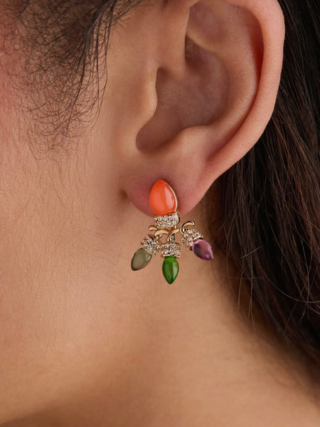 Christmas Light Bulb Jacket Earrings