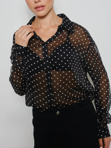Doting On You Blouse in Black