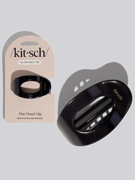Black Flat Cloud Clip Small
