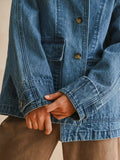 Doing The Denim Thing Jacket in Dark Blue