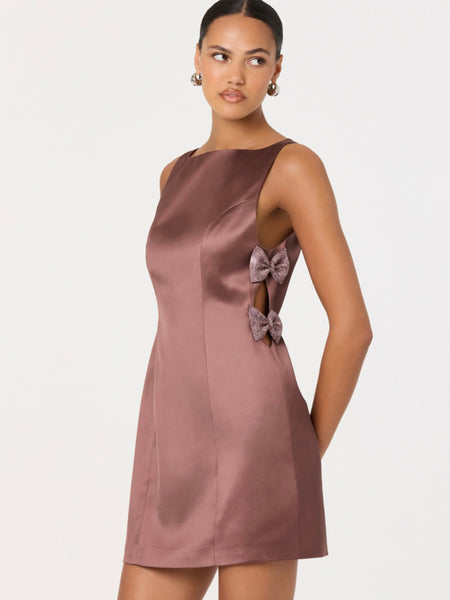 Kinsey Mini Dress in Mauve