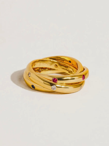 Elvire Multi Stone Wrap Ring