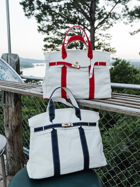 Boatkin Canvas Boat Bag in Red