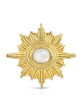 Supernova Ring in Mother of Pearl