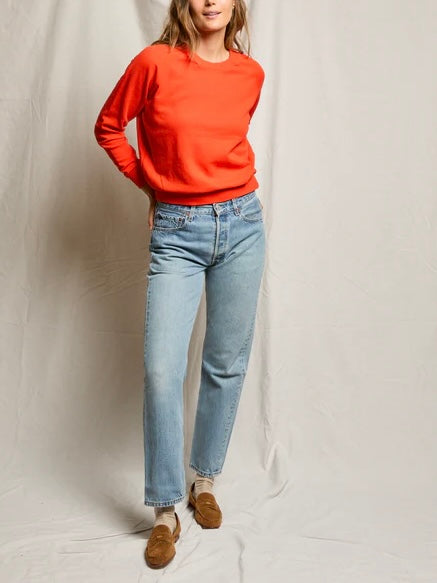 Alexi French Terry Sweatshirt in Tomato