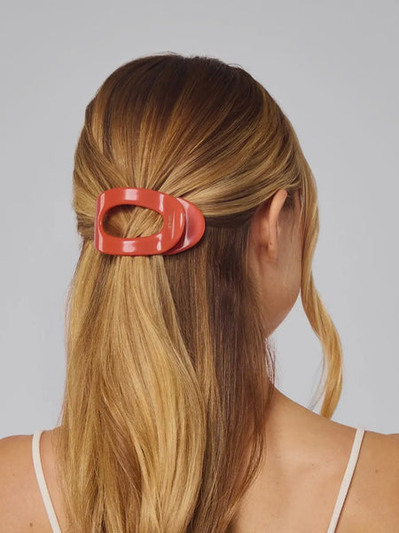 Recycled Plastic Flat Cloud Clip in Cherry