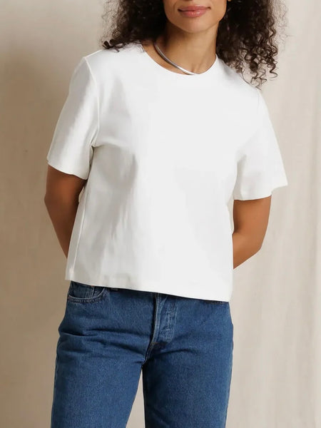 Atlas Heavy Crewneck Tee in White