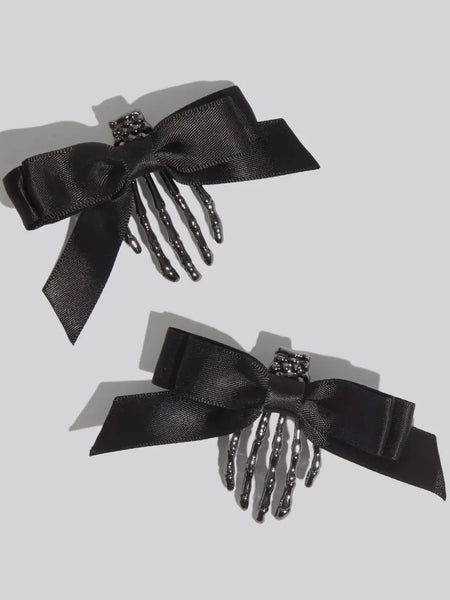 Skeleton Flat Claw Clips 2pc