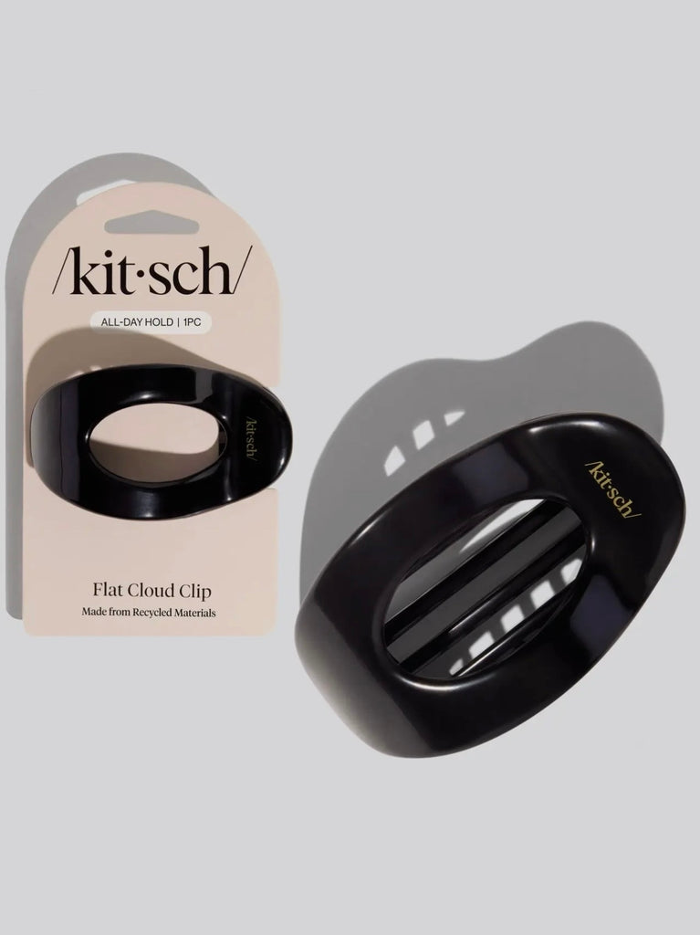 Black Flat Cloud Clip Medium