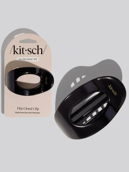 Black Flat Cloud Clip Medium