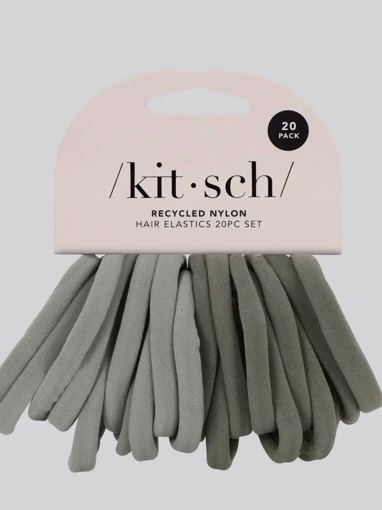 Eco-Friendly Nylon Elastics 20pc in Eucalyptus