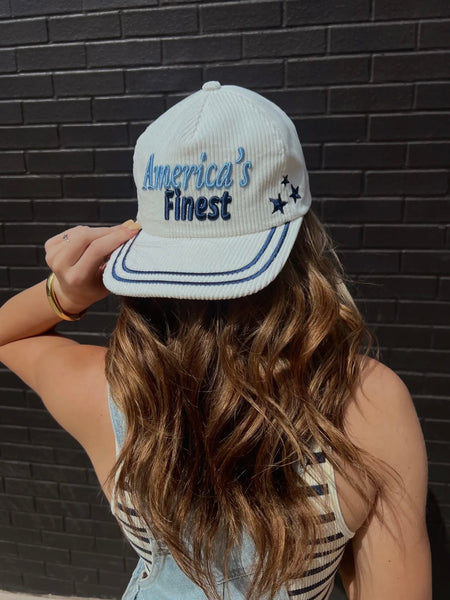America's Finest Cord Trucker Hat