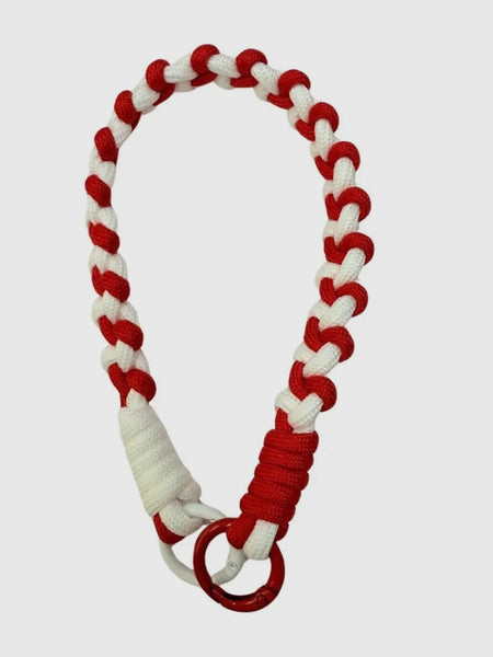 Rope Phone Wristlet in Red & White