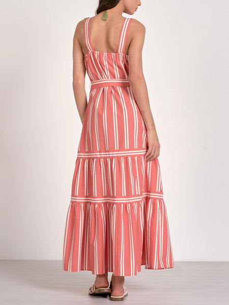 Cabana Bound Maxi in Coral Stripe