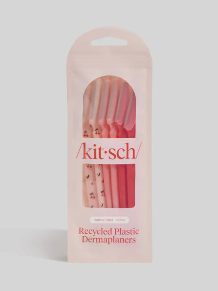 Recycled Plastic Dermaplaners 6pc in Cherry Blossom