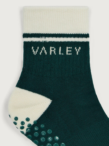 Grayson Half Crew Grip Sock in Ponderosa Pine