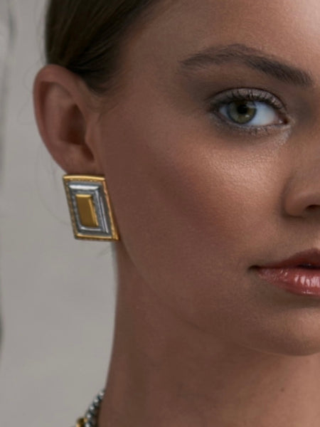 Rectangle Mix Earrings
