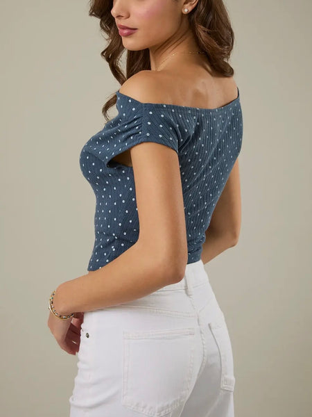 Show Me A Slouch Top in Indigo