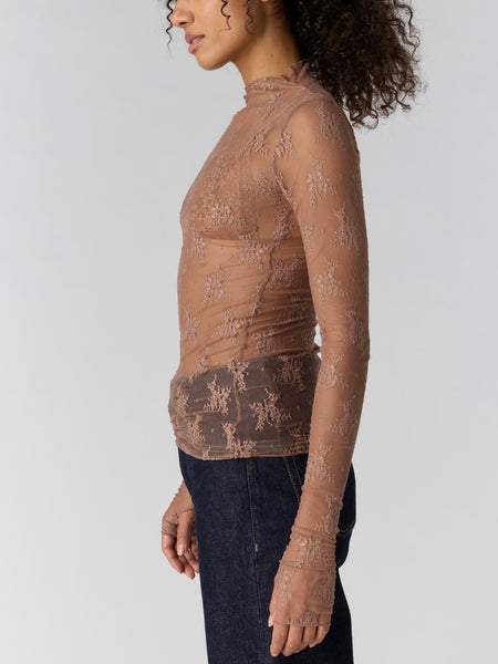 Lady Lux Layering Top in Chocolate Malt