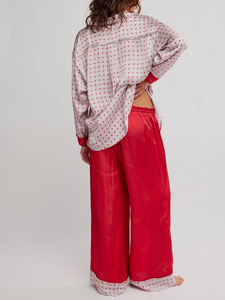 Dreamy Days Pajama Set in Heart Print