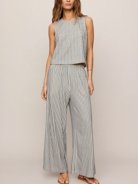 Sloane Knit Striped Top in Eclipse
