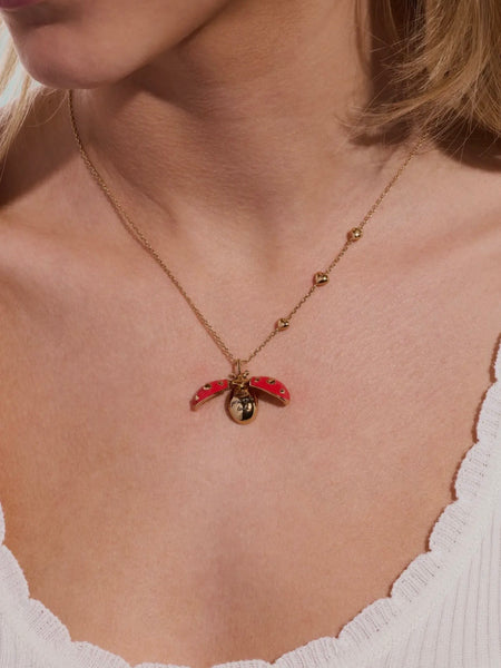Make Your Own Luck Ladybug Locket Pendant