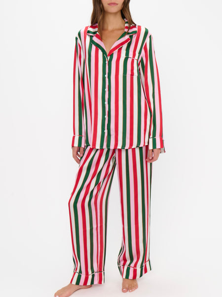 Classic PJ Set in Jolly Stripes Silky