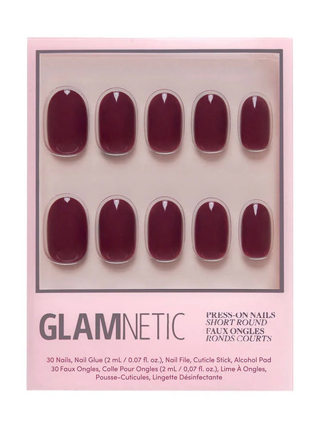 Berry Maroon Press On Nails