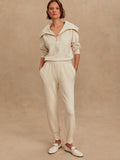 The Slim Cuff Pant 25 in Ivory Marl Fleck