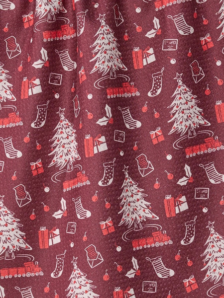 Holiday Jubilee Tea Towel in Garnet