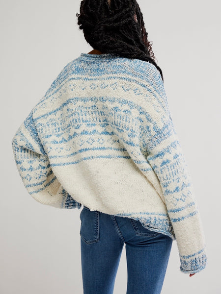Dani Pattern Sweater in Cloud Combo