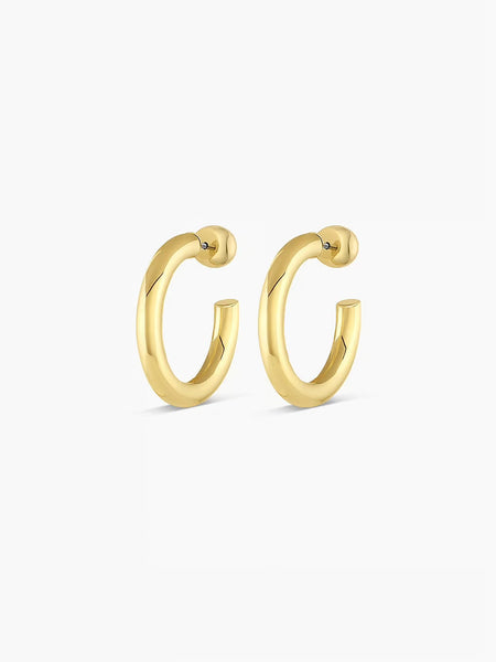 Carter Small Hoops in Gold