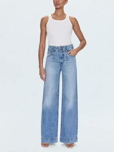 Lana Double Button Jean in Terrace