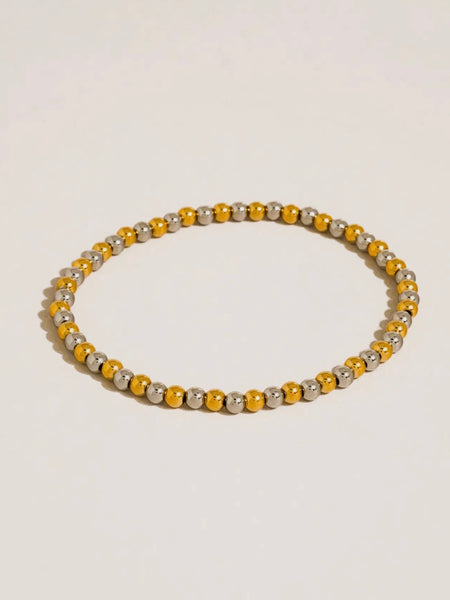 Perlisse Small Two Tone Bead Bracelet