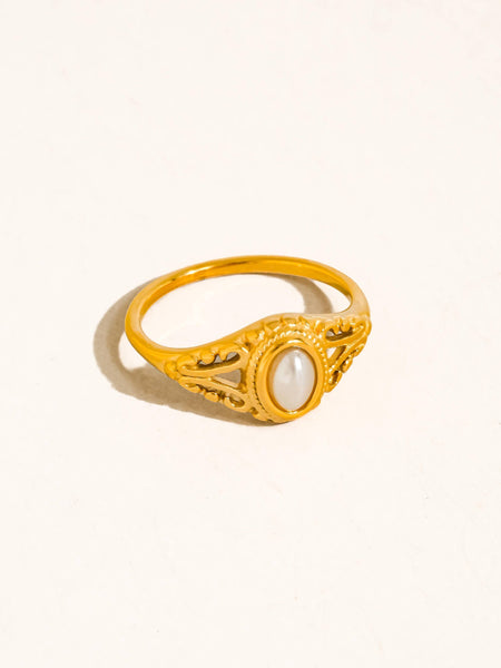 Blois Pearl Filigree Ring