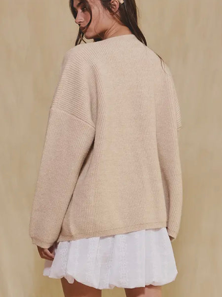 Latte Loving Cardi in Taupe