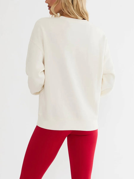 Devyn Oversized Sweatshirt in Frost