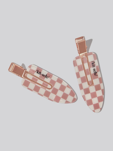 Recycled Plastic XL Creaseless Clips 2pc in Terracotta