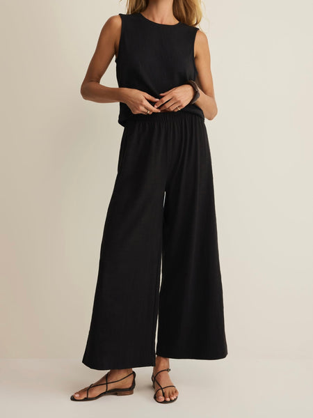 Scout Jersey Crop Flare in True Black