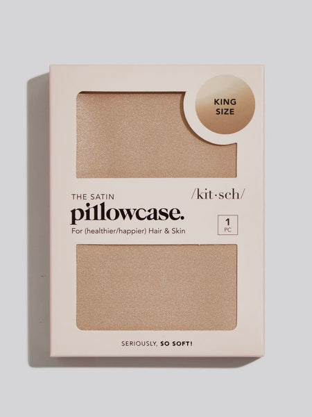King Satin Pillowcase in Champagne