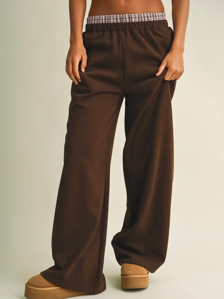 On The Double Layered Sweat Pant in Chocolate