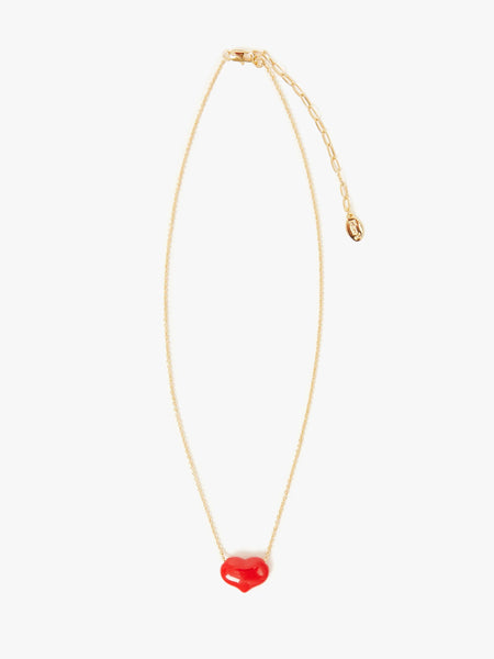 Petite Mylar Heart Necklace