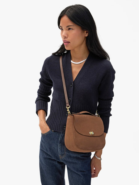 Turnlock Louis in Choco Bar Smooth Nubuck