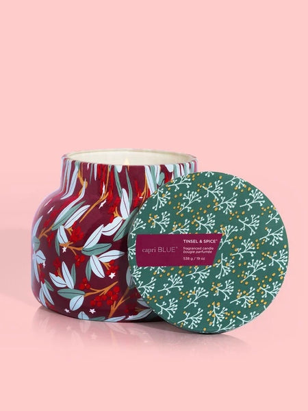Tinsel & Spice Holiday Pattern Play Signature Jar 19oz