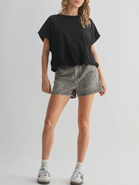 Cloudline Bubble Tee in Black