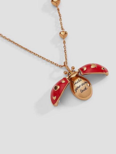 Make Your Own Luck Ladybug Locket Pendant