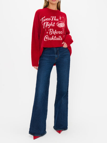 Classic Crewneck Sweater in Twas The Night