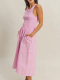 Takes Two To Cargo Dress in Pink